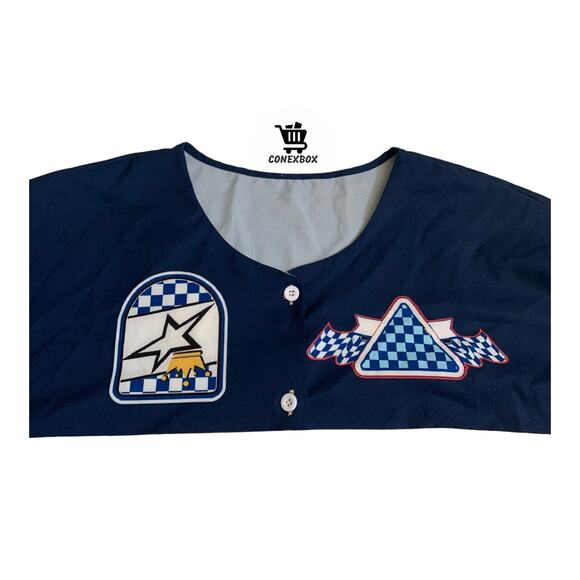 Shein Curve Men's Size 3XL Button Up Short Sleeve Adult Shirt Jersey - Picture 10 of 12